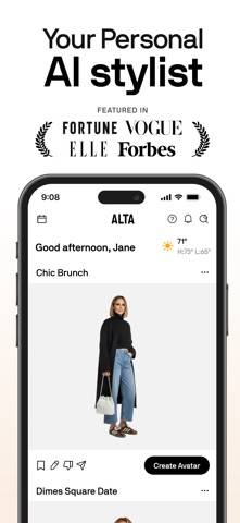 Alta Daily: Digital AI Closet App skärmdump