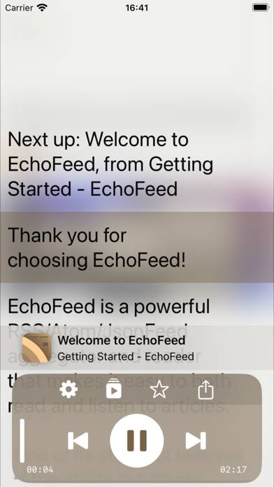 EchoFeed: Audible RSS Reader screenshot