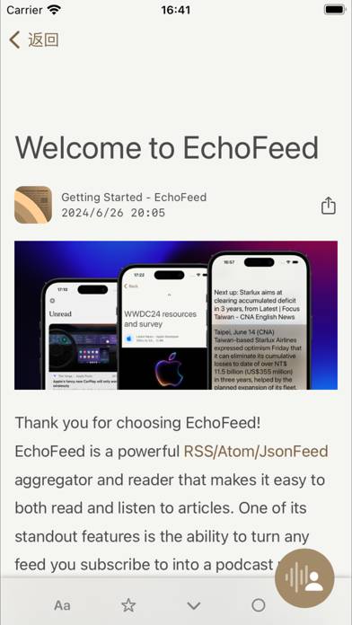 EchoFeed: Audible RSS Reader App screenshot #4