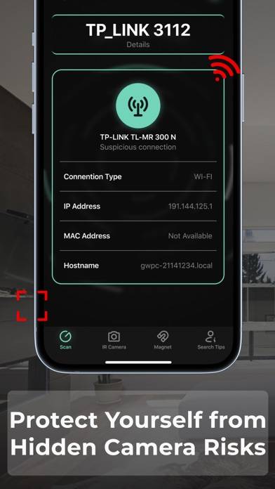 Versteckter Kameradetektor* App-Screenshot