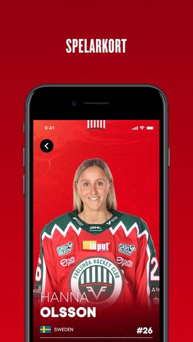 Frölunda HC App skärmdump