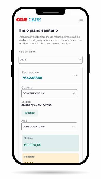 OneCare Aon Schermata dell'app