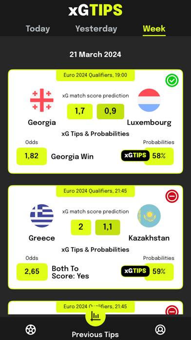 XGTips: Soccer Prediction Schermata dell'app #5