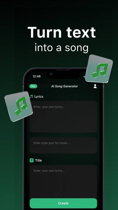 AI Music by Suno AI App skärmdump #2