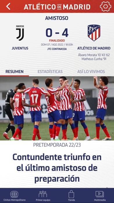 Atlético de Madrid Captura de pantalla de la aplicación #2