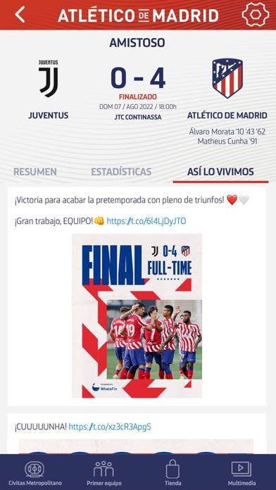 Atlético de Madrid Captura de pantalla de la aplicación #3