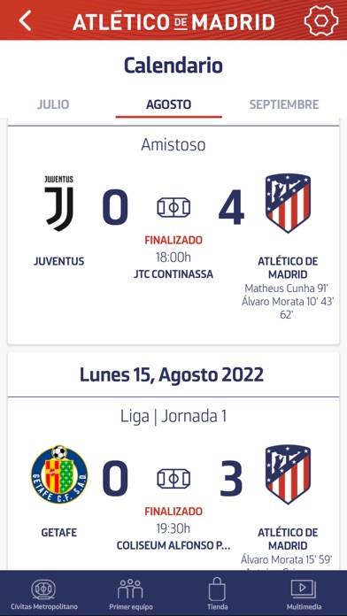 Atlético de Madrid Captura de pantalla de la aplicación #5