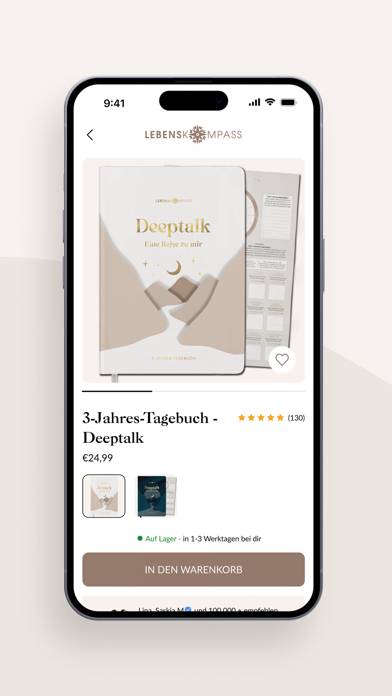 Lebenskompass App-Screenshot