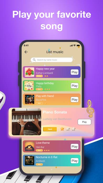 Piano Keyboard: Piano Practice Capture d'écran de l'application