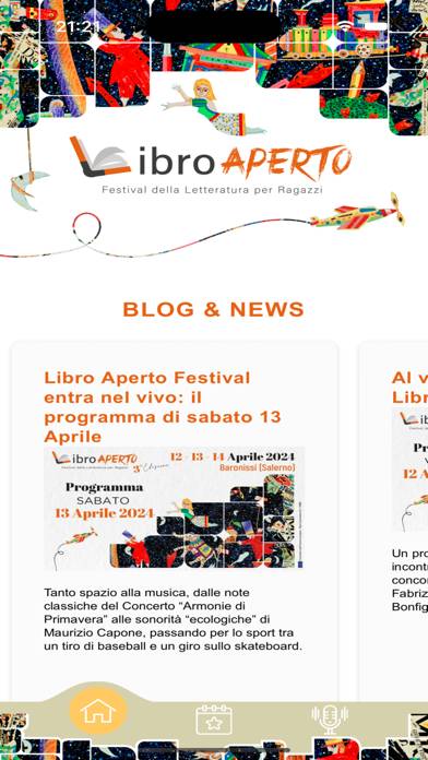Libro Aperto Schermata dell'app