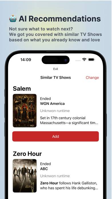 TV Show Tracker App screenshot