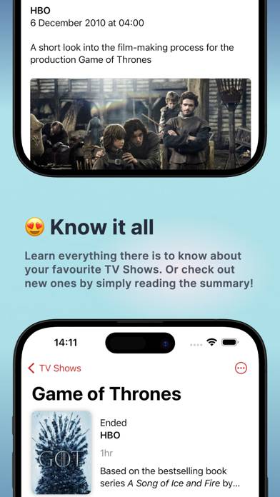 TV Show Tracker App screenshot