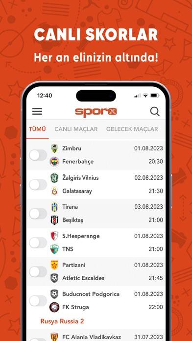 Sporx Uygulama ekran görüntüsü #2