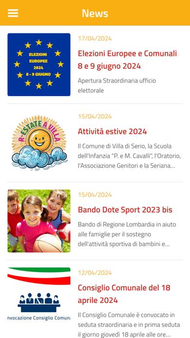 Comune di Villa di Serio Schermata dell'app