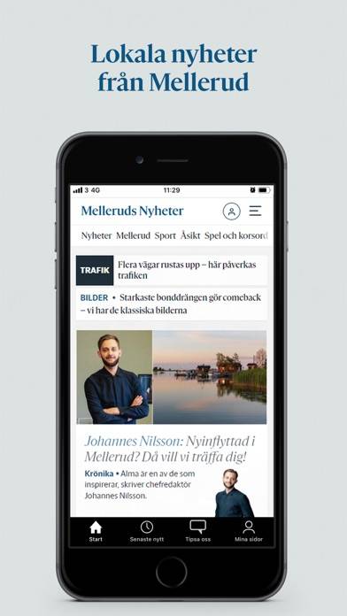 Melleruds Nyheter App skärmdump #1
