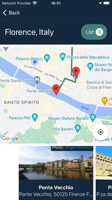 Roam It Schermata dell'app