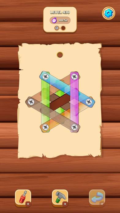 Wood Nut Screw Pin Jam Puzzle App screenshot #5