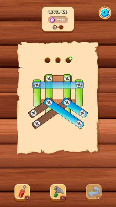 Wood Nut Screw Pin Jam Puzzle App screenshot #6