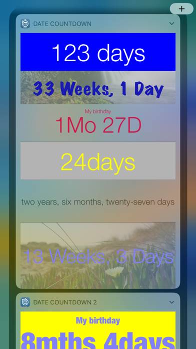 Date Countdown Widget App screenshot