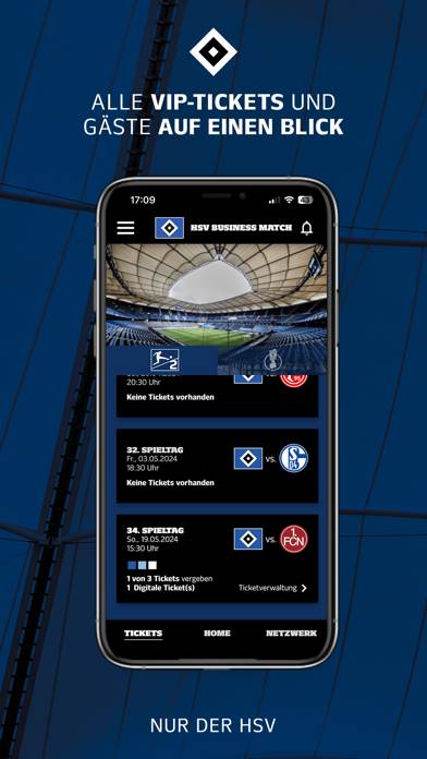 HSV Business Match App-Screenshot