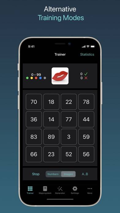 Mnemo Major System Trainer Schermata dell'app #4