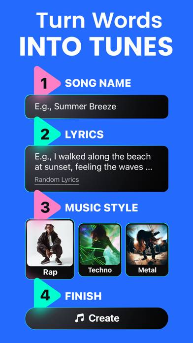 Shoom・AI Music, Song Generator App skärmdump #2
