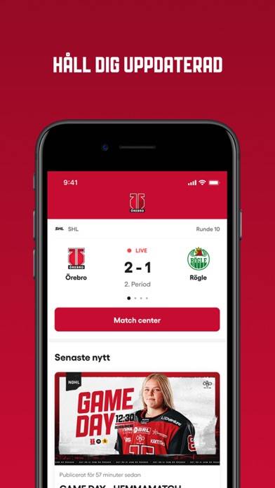 Örebro HK App screenshot