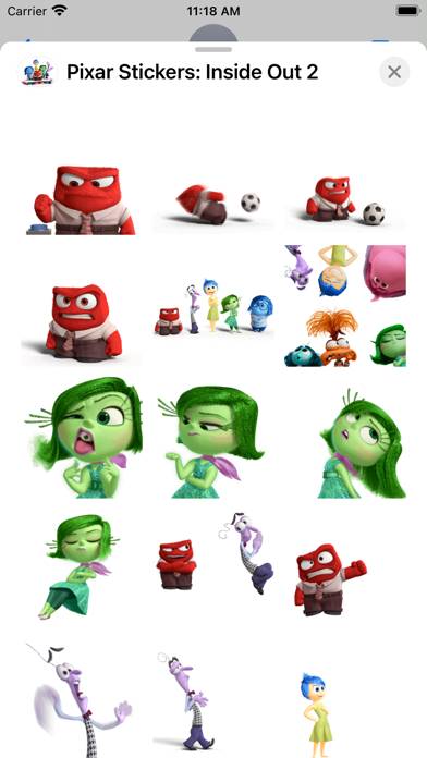 Pixar Stickers: Inside Out 2 Captura de pantalla de la aplicación #2