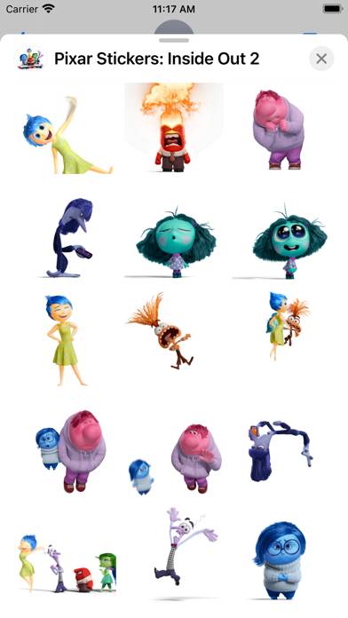 Pixar Stickers: Inside Out 2 Captura de pantalla de la aplicación #3