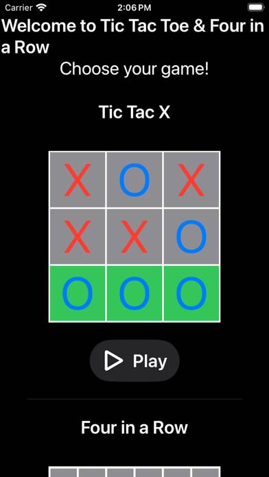 Tic Tac Toe & Four in a Row