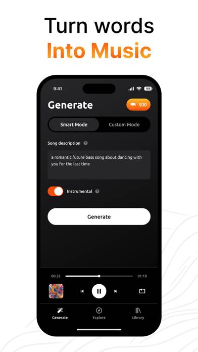 AI Song & Music Generator Zona App screenshot #2