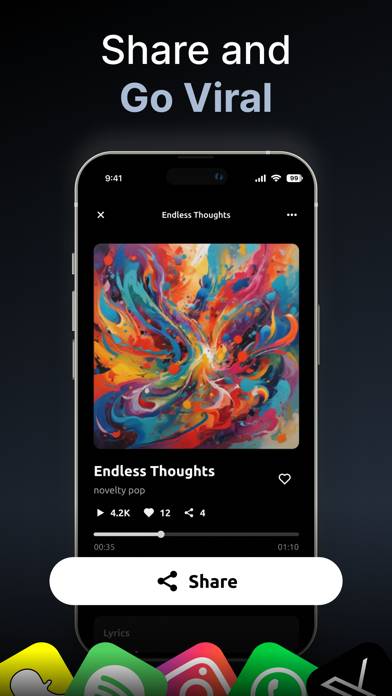 AI Song, Music Generator・Zona App skärmdump