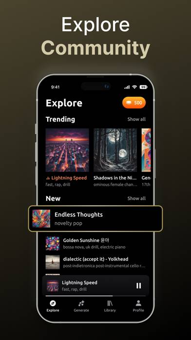 AI Song, Music Generator・Zona App skärmdump