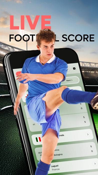 Live Football Match and Scores Schermata dell'app