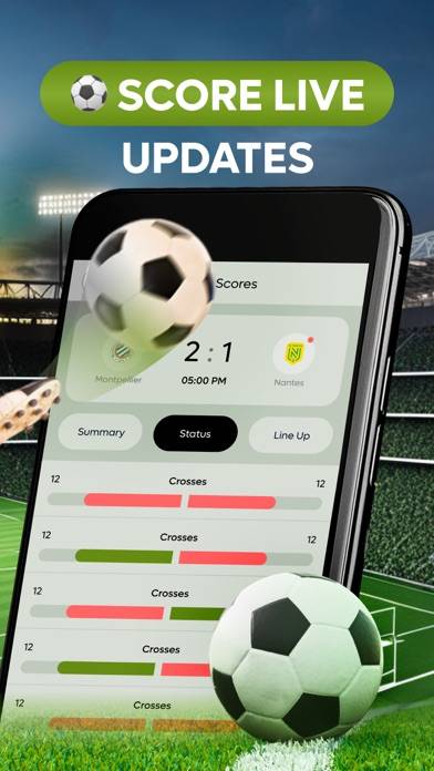 Live Football Match and Scores immagine dello schermo