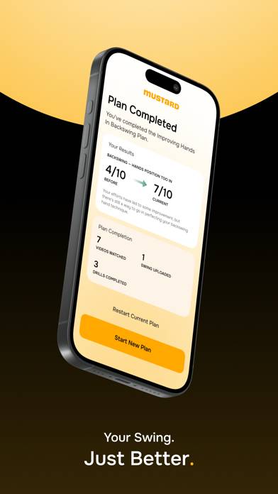 Mustard Golf: Swing Analysis App screenshot