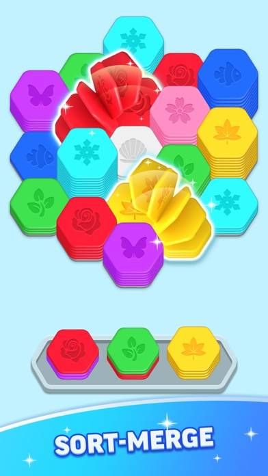 Hexa Sort Master: Merge Puzzle skärmdump av spelet