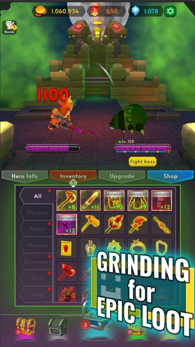 Only Grind: Loot & Fight Spiel-Screenshot