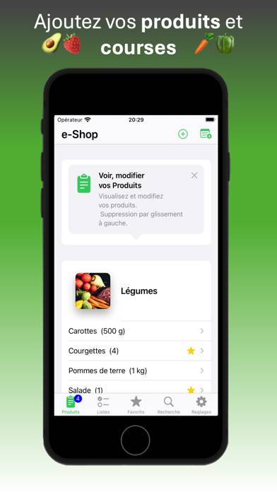 E-Shop Capture d'écran de l'application