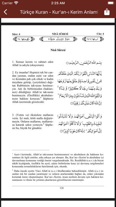 Quran In Turkish MP3 and PDF App screenshot #3