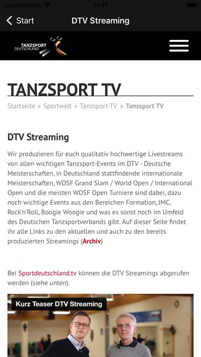 Deutscher Tanzsportverband e.V App screenshot #6