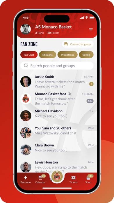 AS Monaco Basket Capture d'écran de l'application
