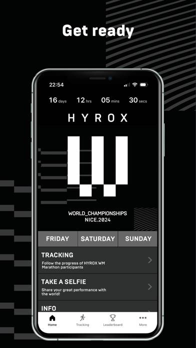 HYROX WC Nice 24 App skärmdump #3