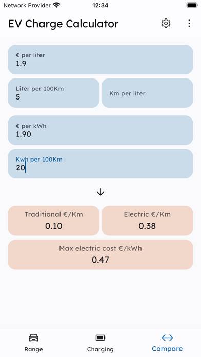 EV Charge Calculator Schermata dell'app #4