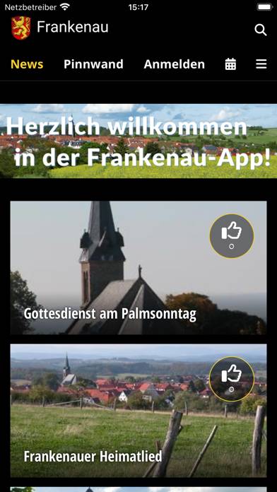 Frankenau App-Screenshot