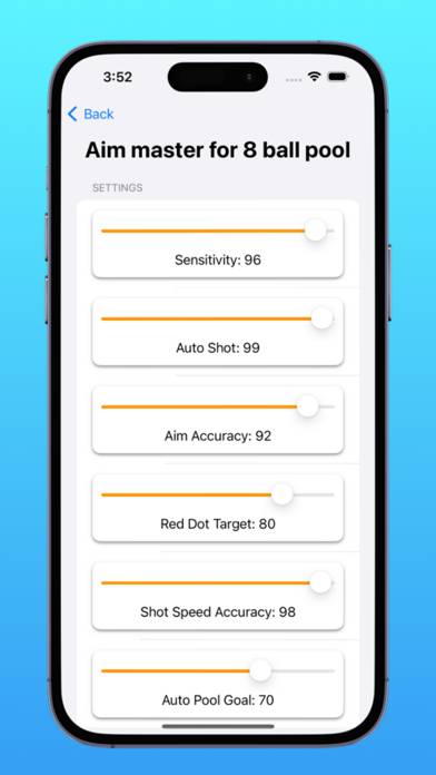 Aim master 8 ball pool Cheto App screenshot #1