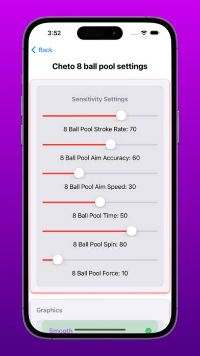 Aim master 8 ball pool Cheto App screenshot #3