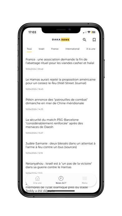 DAKA News Capture d'écran de l'application