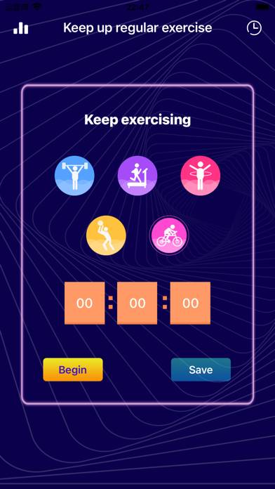 Keep up regular exercise captura de pantalla