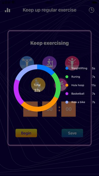 Keep up regular exercise Captura de pantalla de la aplicación #2